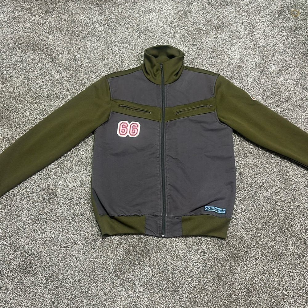 Adidas pistol Pete track jacket - 66 rainbow army green men’s small - Picture 2 of 13